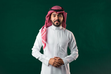 image 56324 karuma saudi arabian gulf arab man looking camera crossed thumbnail